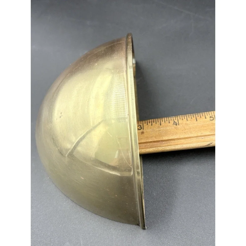 Vintage Brass Wall Pocket Planter Metal Decor 3